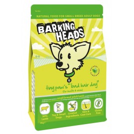 Корм Barking Heads для собак мелких пород, имеющих проблемы с шерстью, с ягненком и рисом "Роскошная шевелюра для мелколапого"